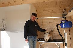 Fully equipped dog salon